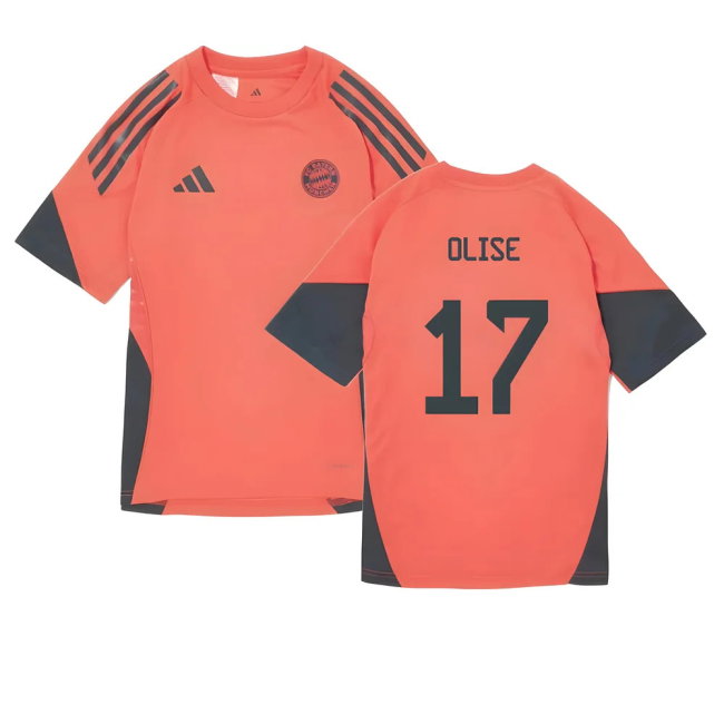 2025-2026 Bayern Munich Training Shirt (Easy Coral) - Kids (Olise 17)-SoccerKits Hub | Buy Soccer Jerseys Online